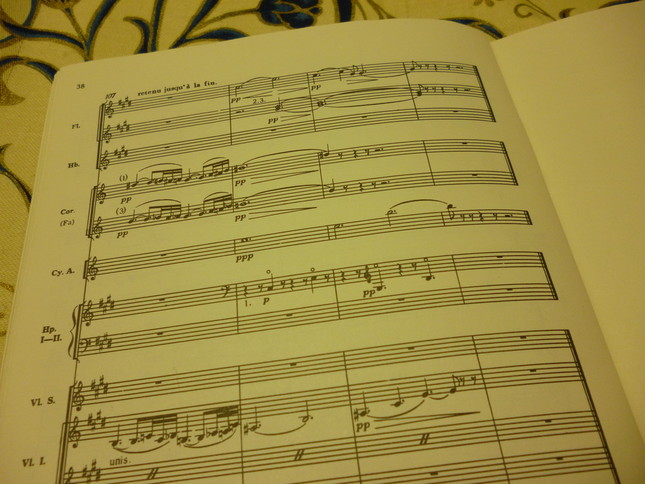 曲の最後には『アンティーク・シンバル』という珍しい打楽器が微かに響き、夢見心地のまま曲は終わる