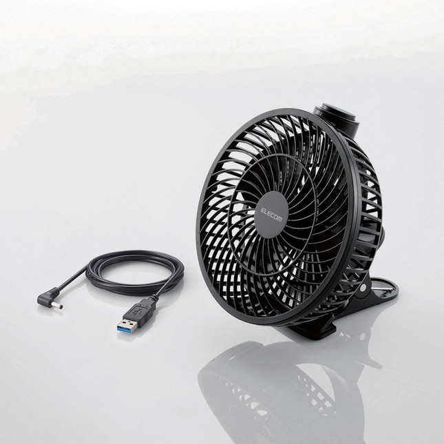 USB給電で省エネ、涼しく過ごせる