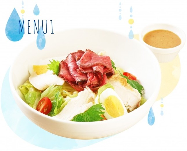 自家製ごまだれの冷しラーメン