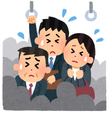 ラッシュ時の接触は避けられない…