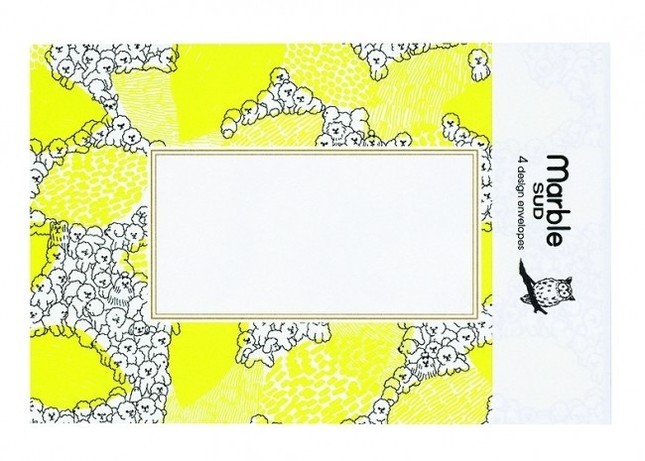 女性に人気のアパレルブランド「marble SUD」とコラボしたレター&封筒