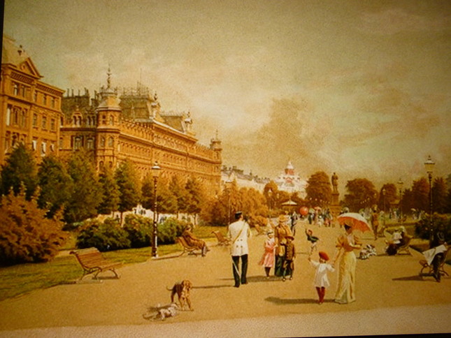 1890年代のヘルシンキの様子を描いた絵画