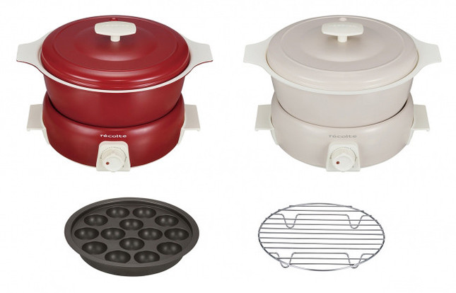 3～4人でテーブルクッキングできる大容量モデル　たこ焼きパーティーも