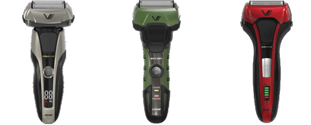 いずれも肌にやさしい深剃りと電池持ちを両立