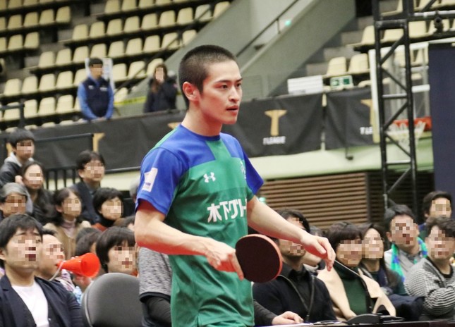第4試合をストレート勝ちした大島祐哉選手（木下マイスター東京）