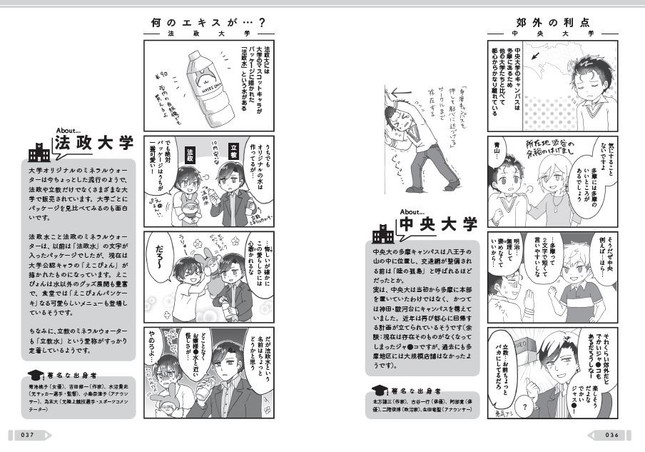 ネピア著「擬人化マンガ　大学あるあるこれくしょん」（C）ぴあ