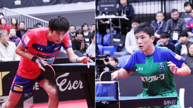 ビクトリーマッチは吉村真晴選手（T.T彩たま）VS張本智和選手（木下マイスター東京）