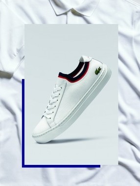 ラコステを代表するポロシャツからインスピレーションを得た