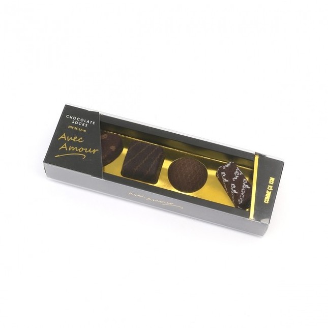 バレンタインギフトに！ユニークなチョコレートのようなソックス
