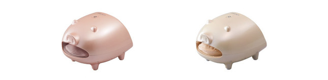 かわいいブタが足元をエアケア