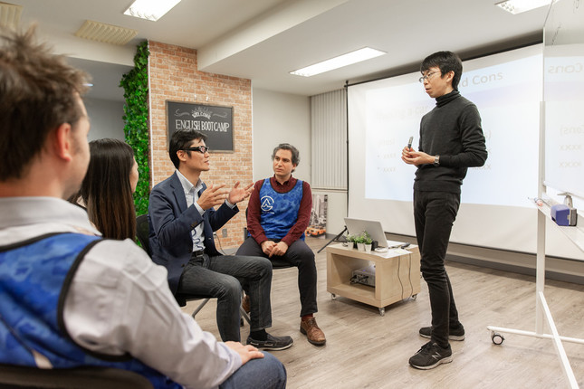 2日間のプログラム中は英語漬けの環境に