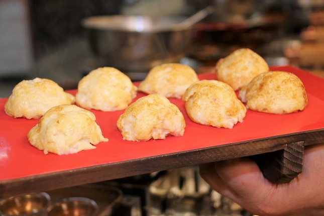 できたての「玉子焼（明石焼）」