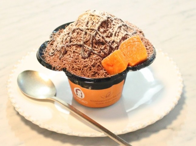 希少カカオを使用した濃厚チョコレートかき氷