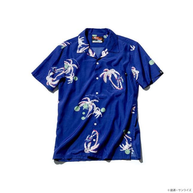 「ガンダム」デザインのアロハシャツで暑い季節を涼しく