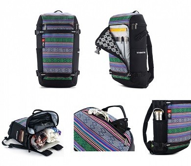 ベトナムの少数民族チャム族が織る柄を使用したバックパック
