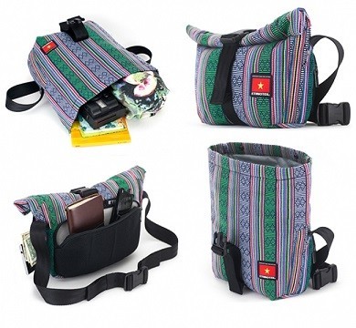 ベトナムの少数民族チャム族が織る柄を使用したバックパック
