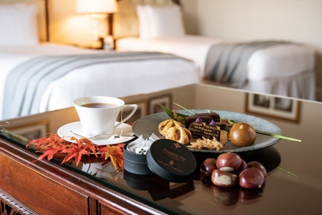 オリジナルパッケージに入ったお茶付き