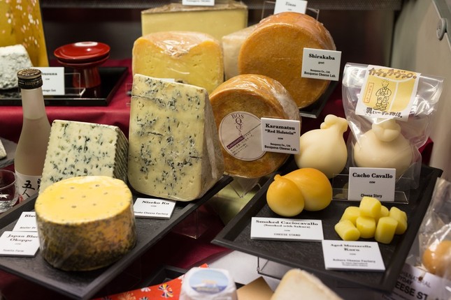 日本から出品したチーズ