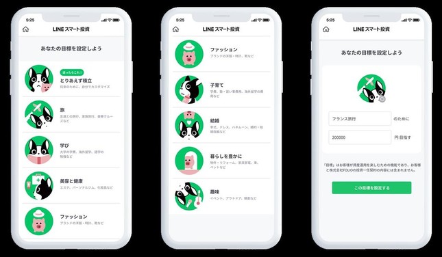 新搭載の「目標設定機能」