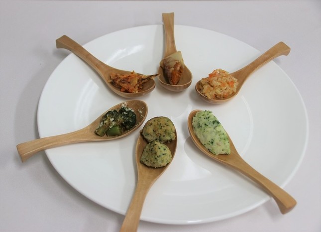 発表会で振る舞われた試食6品