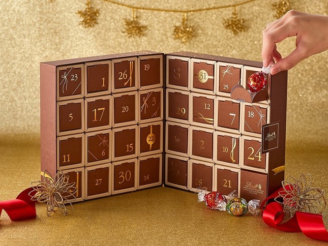 リンツのチョコレートをカレンダーのように楽しめる
