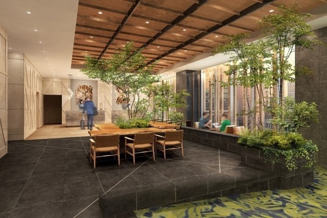 都市にいることを忘れてしまいそうなリラックス空間