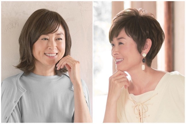 新・さらら15LL（部分ウィッグ／写真左）・新・さららオール（オールウィッグ／写真右）
