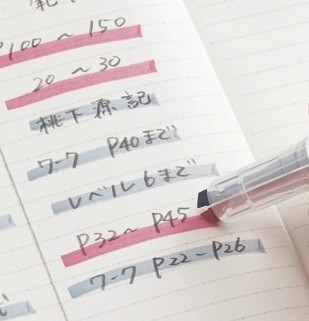 1つのペン先に2種類のカラーを備えた