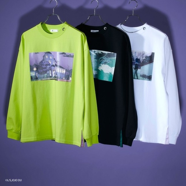 アニメの舞台「杜王町」のマークをあしらったデザイン