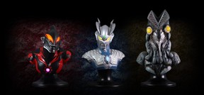 ウルトラマンゼロ」「ベリアル」「バルタン星人」胸像 各78点限定