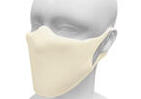 ポリウレタン製の国産マスク　優れた耐久性と伸縮性、フィルターシート付