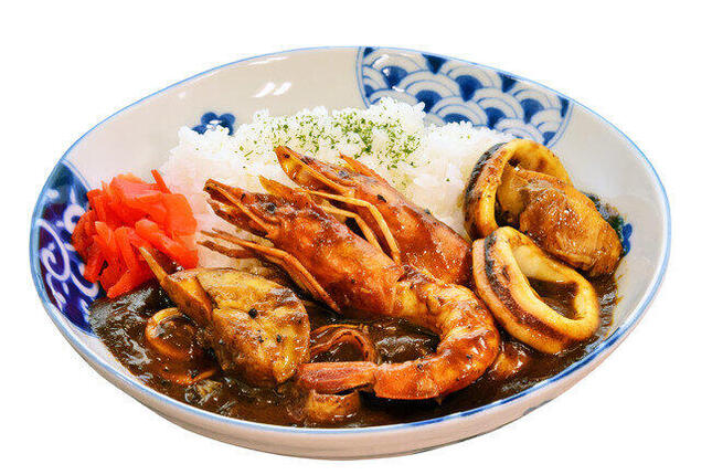 魚介をたっぷり使った夢のコラボカレー