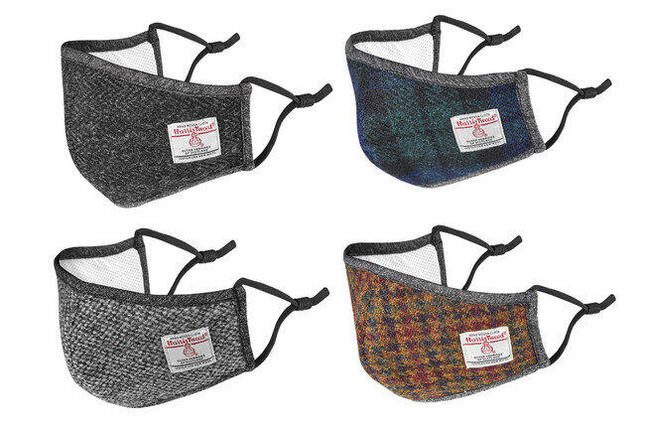 「ハリスツイード」生地使用のマスク