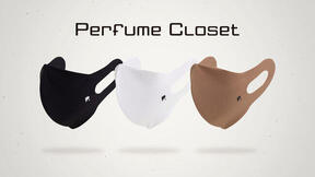 「Perfume」の衣装に使われている素材使用の「Perfume Closet×SAQULAI P-dot Mask」