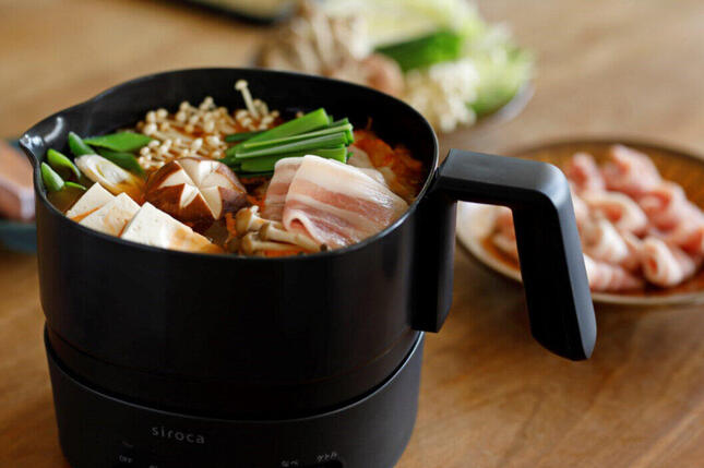 「湯切り」にも対応、ラーメンやパスタ、鍋料理が手軽に