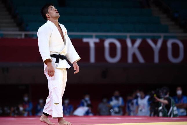 東京オリンピック柔道男子73キロ級決勝での大野将平選手（写真：AFP/アフロ）