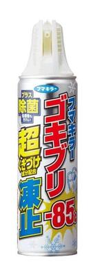殺虫剤不使用なので、キッチンやダイニングなど食品まわりでも使える「ゴキブリ超凍止ジェット 除菌プラス」
