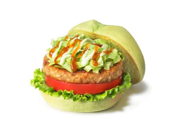 野菜と穀物をメインに使ったハンバーガー「グリーンバーガー＜テリヤキ＞」
