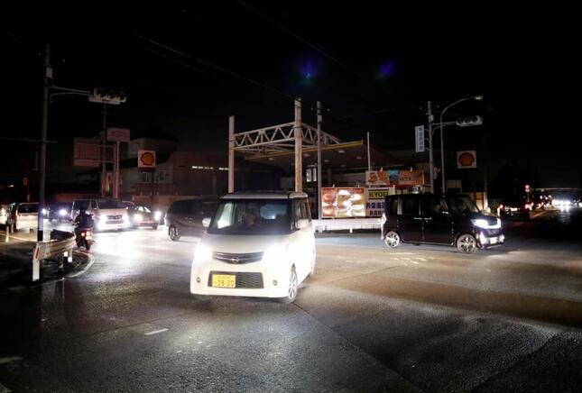 2019年9月、台風15号で停電が起きた千葉県木更津市（写真：ロイター/アフロ）