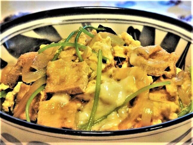 冨永はミツバを散らして自作した