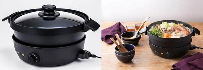 無水調理のほか鍋料理、たこ焼きや焼肉も　卓上で多彩な料理を楽しめる
