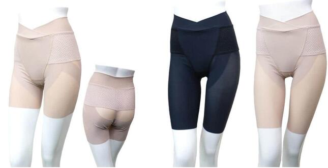 3分丈は1色、ひざ上丈は2色