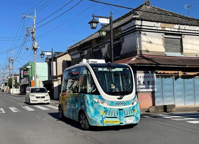 茨城県境町の自動運転バス（写真は木暮祐一氏提供）