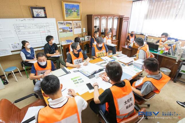 大町町では2021年8月の豪雨災害で、行政と支援団体が連携（写真提供：ピースボート災害支援センター）