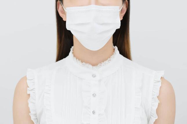 会話中はマスクが必須
