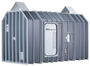 室内設置型シェルター「最後の砦」（画像はワールドネットインターナショナルの提供）