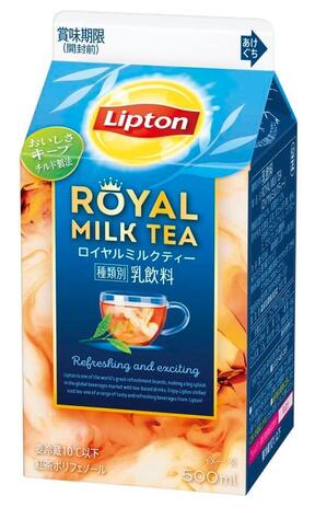 3月29日発売の「リプトン ロイヤルミルクティー」（500ミリリットル、画像は森永乳業広報の提供）