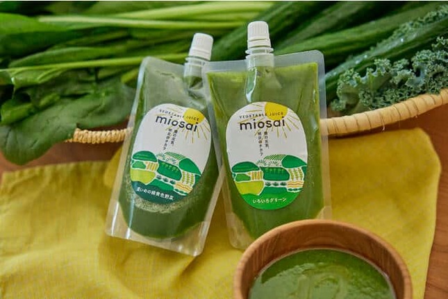野菜ジュース「miosai（ミオサイ）」より、「いろいろグリーン」と「濃いめの緑黄色野菜」が登場
