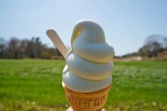 人気のソフトクリームは日本上陸時の形に近い