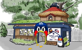 完成した「つば九郎ハウ巣」